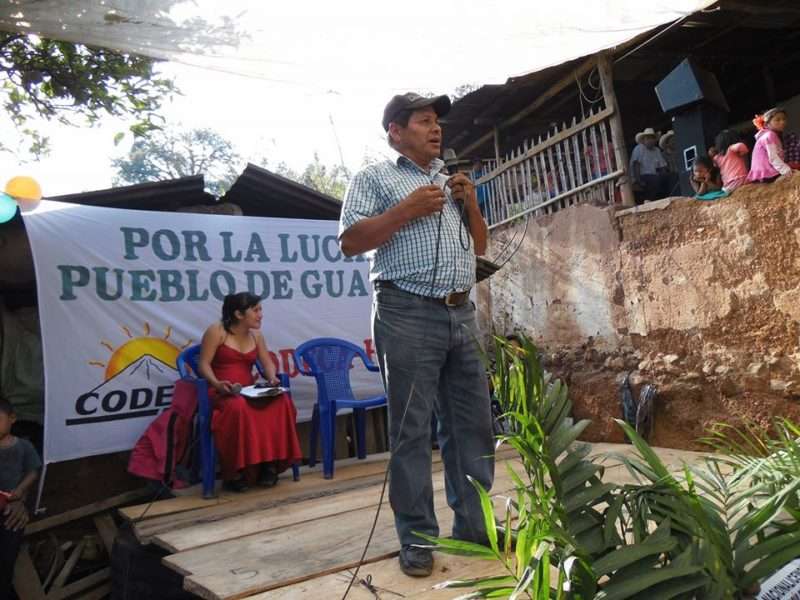 Luis Marroquin durante una actividad de Codeca.
